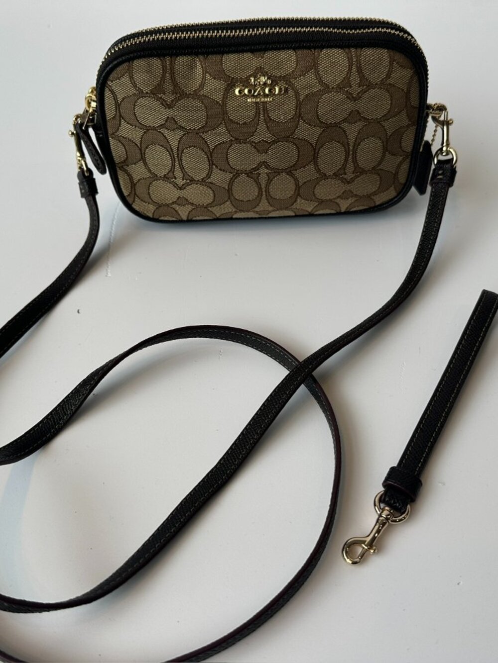 Coach logo crossbody bag & Wristlet